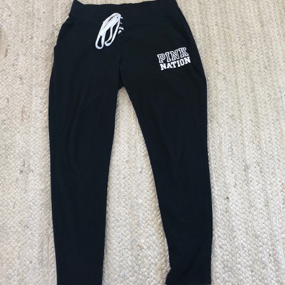 PINK Victoria’s Secret Lace Up Jogger Sweatpants - Picture 3 of 5